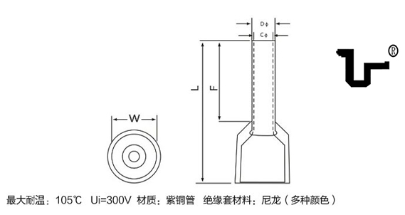 漏斗形端子尺寸图